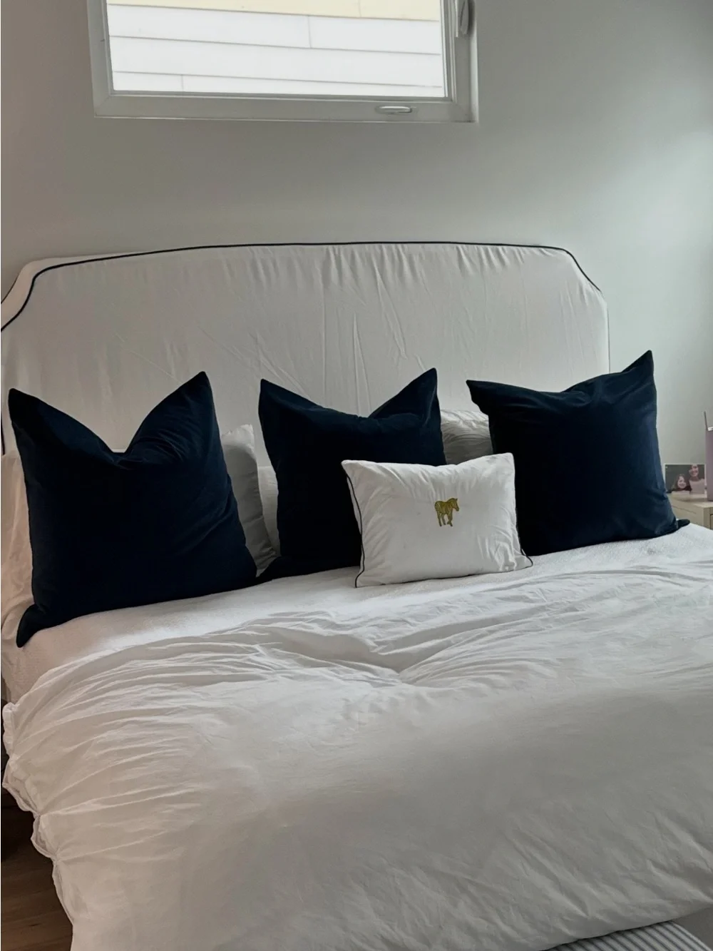 Little Design Co 26x26 Society Velvet Navy Blue Velvet Pillow cases